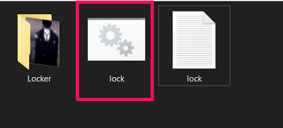 uzamknout složku ve Windows bez jakéhokoli softwaru - vytvořen dávkový soubor