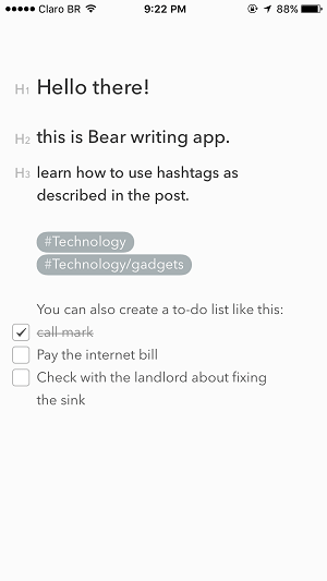 bear vs evernote -björn