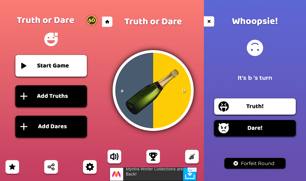 bedste truth or dare apps - Truth Or Dare Game
