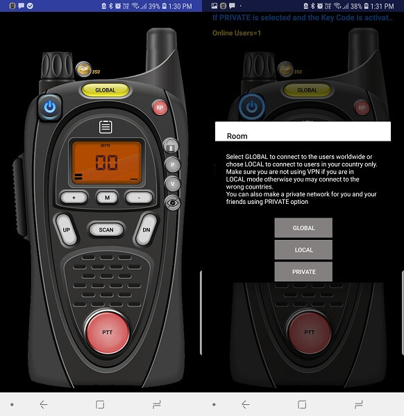 bedste walkie talkie apps