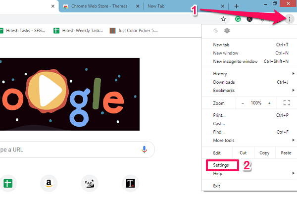 更改 Chrome 標籤頁背景和佈局 - Chrome 主題