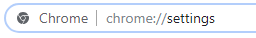 adresa URL nastavení chrome
