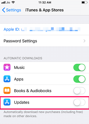 automatische app-updates op iPhone uitschakelen