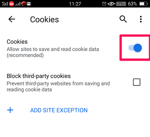 disable plugin from android
