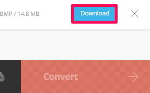 Laden Sie die von convertio erstellte Datei herunter
