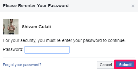 пароль facebook для безопасности
