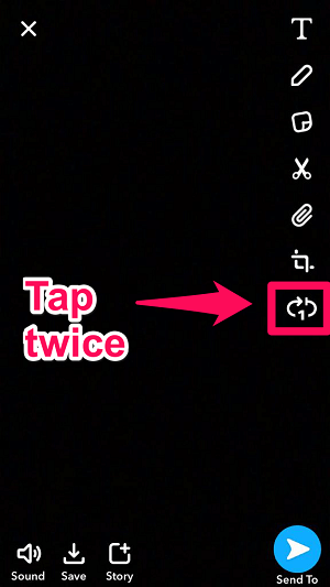 få studsalternativet på Snapchat