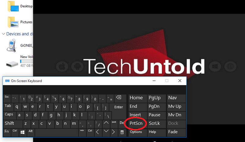 baskı ekranı düğmesi olmadan nasıl ekran görüntüsü alınır - ekran klavyesi
