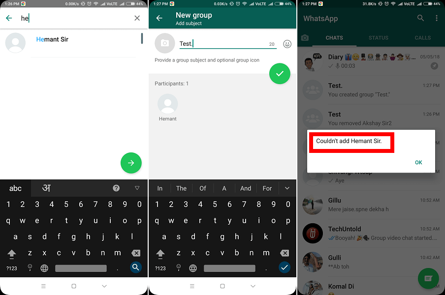 Hogyan lehet megtudni, hogy valaki letiltott-e a WhatsApp-on