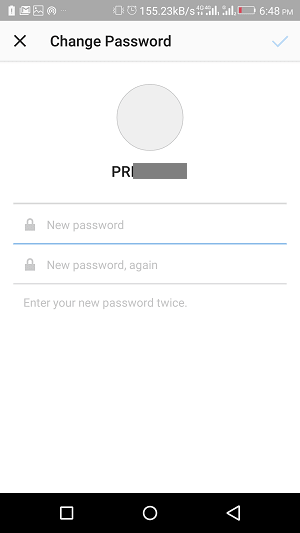 hvordan man opretter adgangskode, når du er logget ind på Instagram-konto ved hjælp af facebook - nulstil