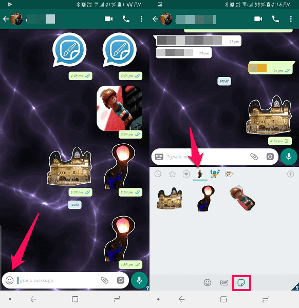 WhatsApp에서 맞춤형 스티커를 보내는 방법
