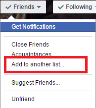 πώς να εμποδίσετε τον φίλο σας να δει τη δημοσίευσή σας στο facebook - μια άλλη λίστα