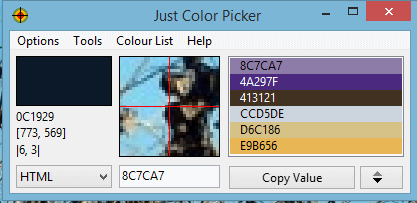 apenas seletor de cores - deve ter software