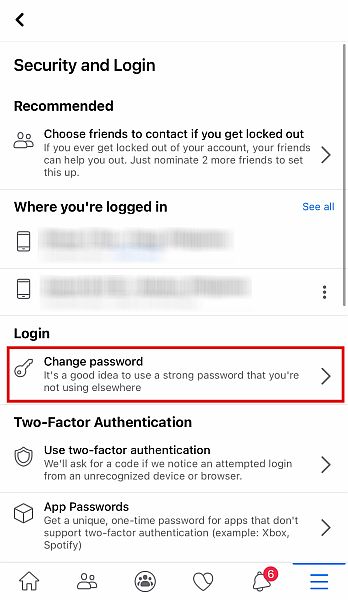 vind de optie om uw wachtwoord te wijzigen onder Wachtwoord wijzigen