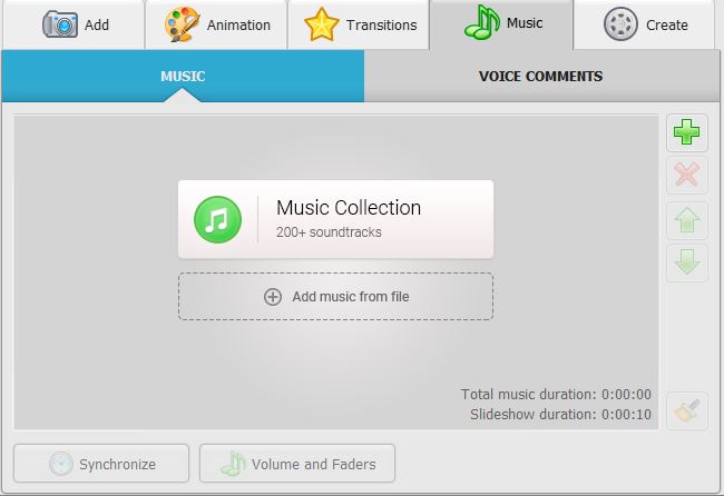 Interface de collecte de musique