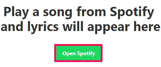Eröffnen Sie ein Spotify-Konto, um die Songtexte von Musixmatch anzuzeigen