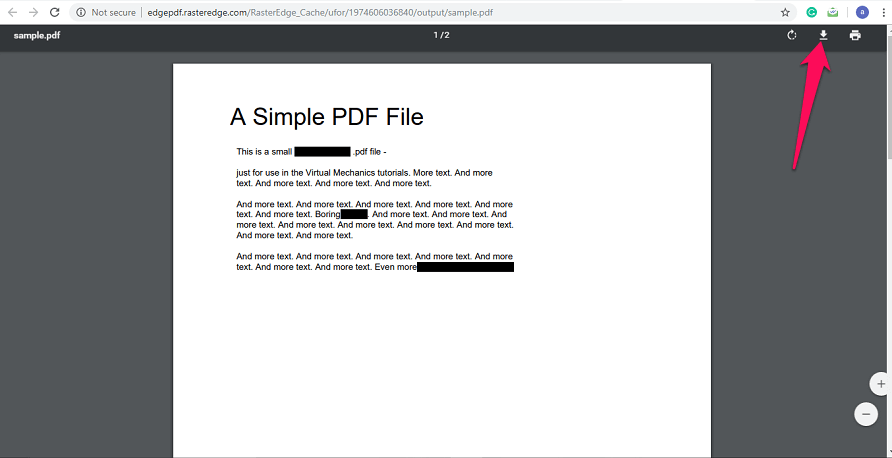 tekst in PDF zwart maken