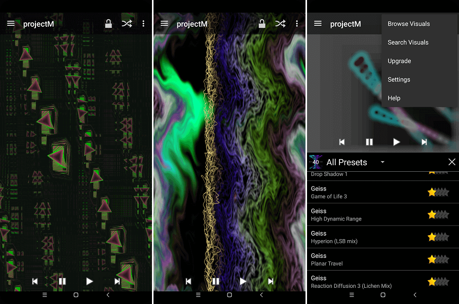 projectM Music Visualizer - Android ilmainen lataus