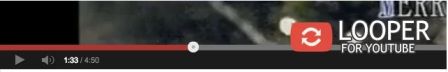 automatycznie odtwarzaj filmy z YouTube - przycisk pętli