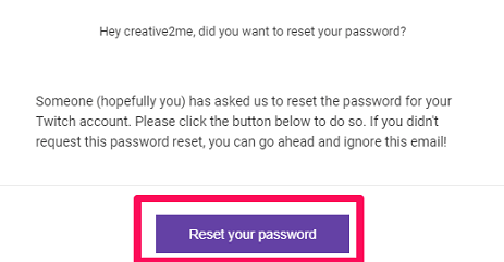 reset twitch password