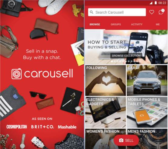 applications similaires comme letgo -carousell