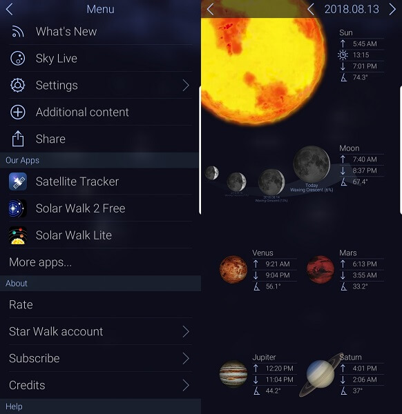 Star Walk 2 Wander-App