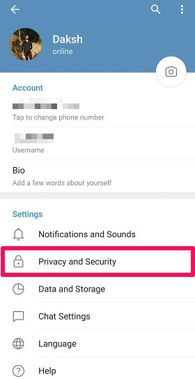 privacidad y seguridad de telegramas