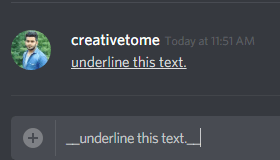 understrukna textformat