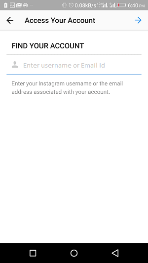 hvad er adgangskoden til din Instagram, når du tilmelder dig ved hjælp af Facebook - find